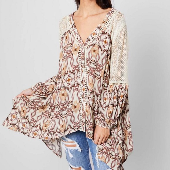 Buckle Tops - Gimmicks by Buckle Oversize Boho Blouse